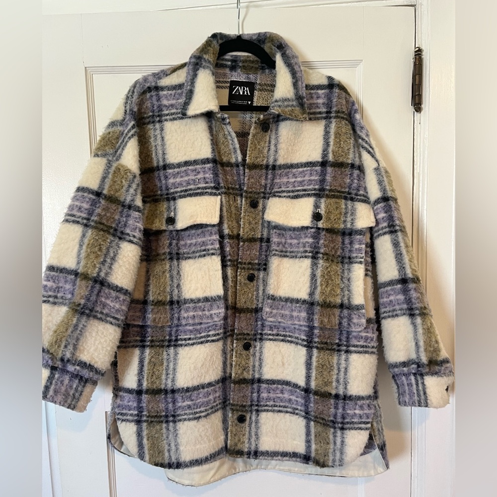 Zara Plaid Shacket
